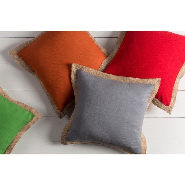 Decorative Henley 20-inch Feather Down or Poly Filled Throw Pillow