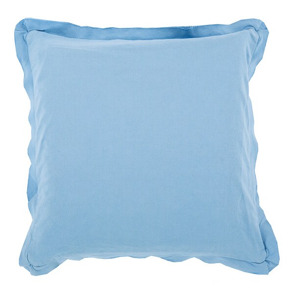 Decorative Buckingham 20-inch Down or Poly Filled Throw Pillow