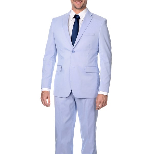 Shop Reflections Men's Slim Fit Lavender Cotton Blend Pincord Suit ...