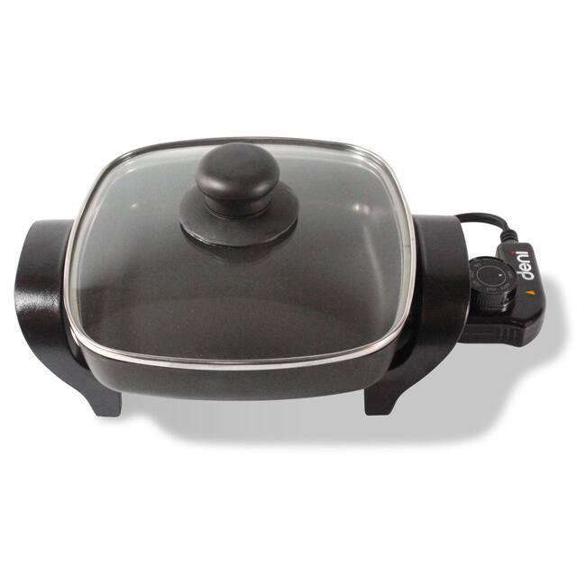 Deni Non-Stick Electric Skillet with Glass Lid (8 x 8)