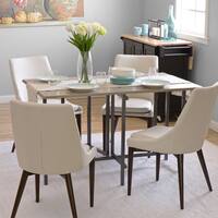 Carbon Loft Convertible Wood Dining Table Grey