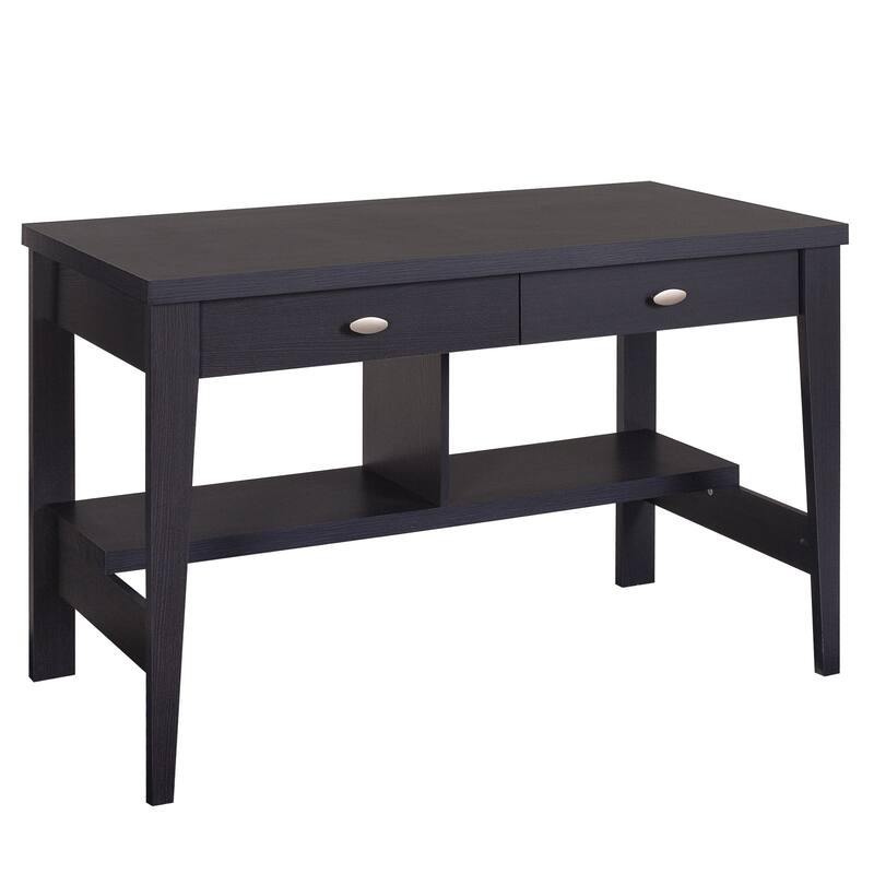 Folio 2-Drawer Small Desk with Shelves