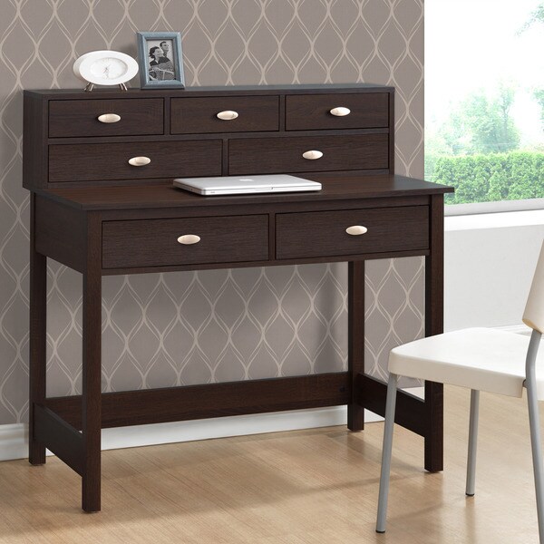 Shop CorLiving Folio Seven-drawer Desk - Free Shipping ...