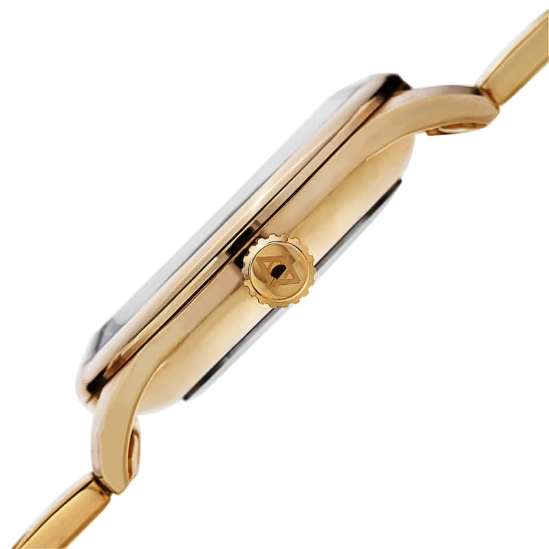 Akribos XXIV Men's Quartz Stainless Steel Gold-Tone Bracelet Watch
