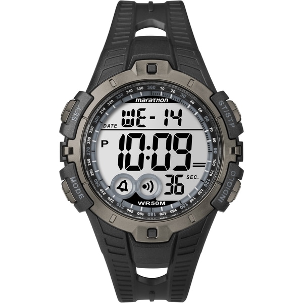 Timex Men's Marathon Digital Full-size Black/ Grey Watch