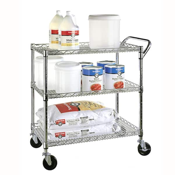 Seville Classics Industrial All-Purpose Utility Cart, NSF Listed