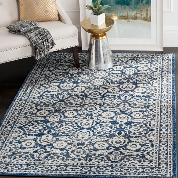 Safavieh Evoke Vintage Royal Blue/ Ivory Distressed Rug - 9' x 12'