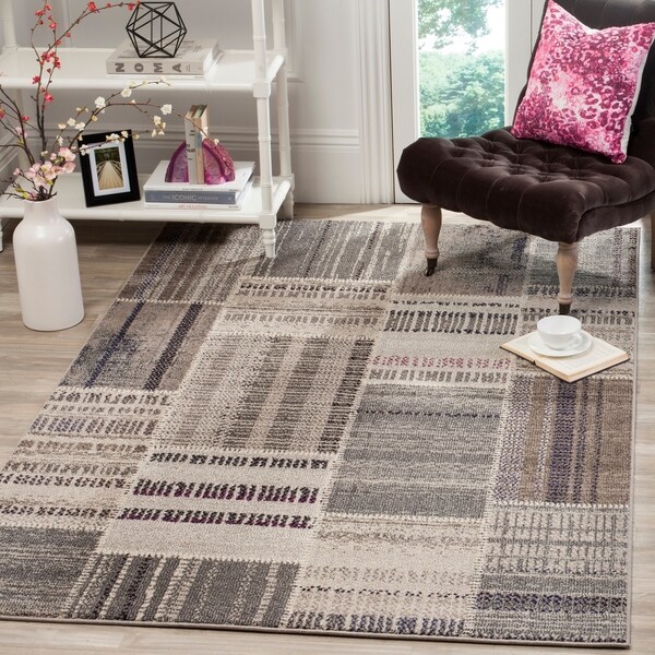 Safavieh Monaco Patchwork Grey / Multicolored Rug - 9' x 12'
