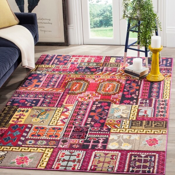 Safavieh Monaco Bohemian Pink/ Multicolored Rug - 9' x 12'