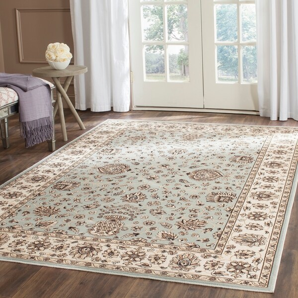 Shop Safavieh Persian Garden Light Blue/ Ivory Viscose Rug - 6'7 x 9'2