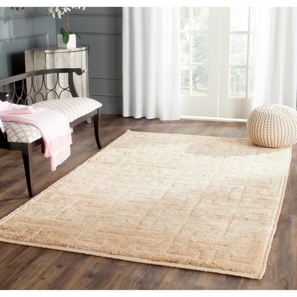 Safavieh Hand-Knotted Tangier Ivory/ Beige Wool/ Jute Rug - 9' x 12'