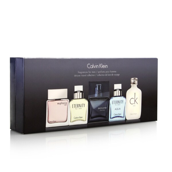 Calvin Klein 5 Piece Miniature Fragrance Gift Set for Men