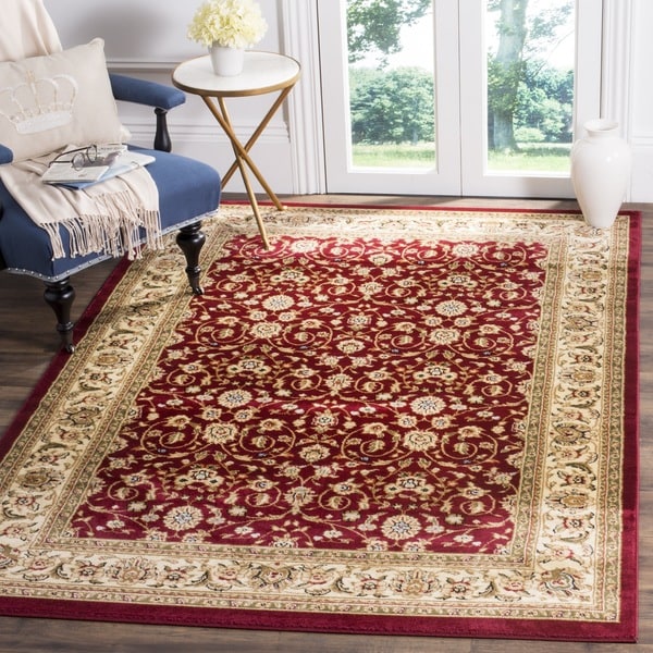 Safavieh Lyndhurst Traditional Oriental Burgundy/ Ivory Rug (12' x 18')