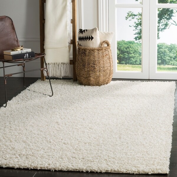 Safavieh Athens Shag Off-white Area Rug - 10' x 14'