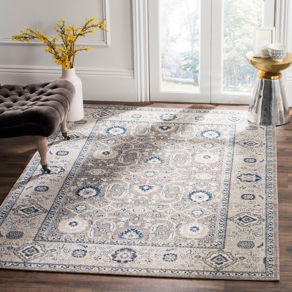 Safavieh Patina Taupe/ Ivory Cotton Rug - 10' x 14'