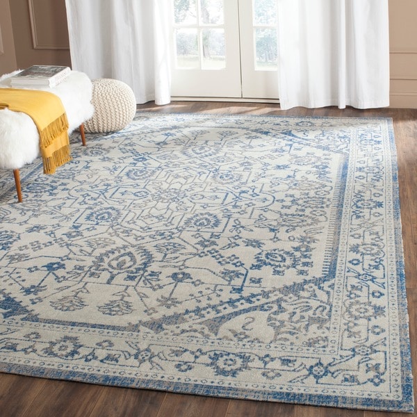 Shop Safavieh Patina Light Grey/ Blue Rug - 10' x 14' - Free Shipping ...