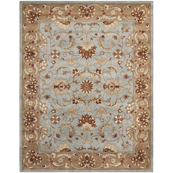 Safavieh Handmade Heritage Timeless Traditional Blue/ Beige Wool Rug - 9'6 x 13'6