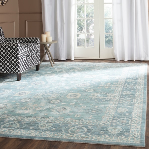 Safavieh Valencia Alpine/ Multi Distressed Silky Polyester Rug - 8' x 10'
