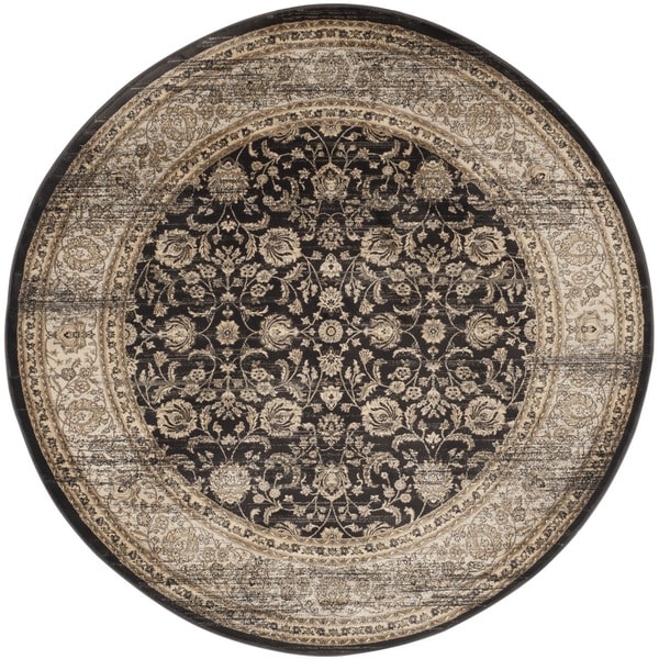 Safavieh Vintage Taupe/ Black Rug (67 Square)