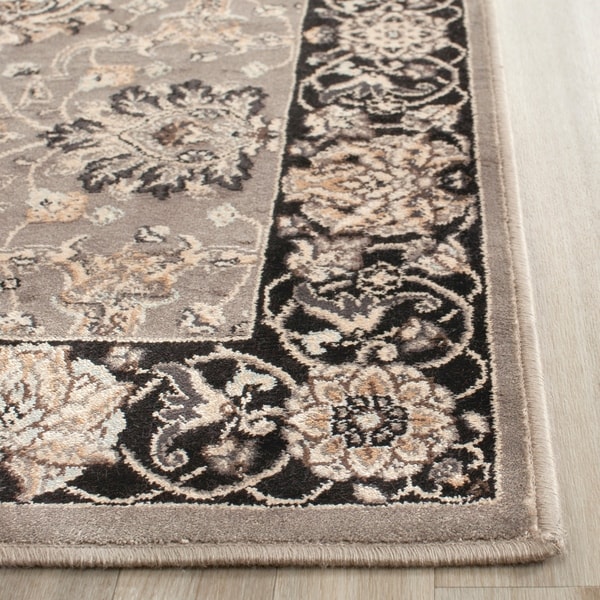 Safavieh Persian Garden Grey/ Black Viscose Rug - 2'2 x 8'