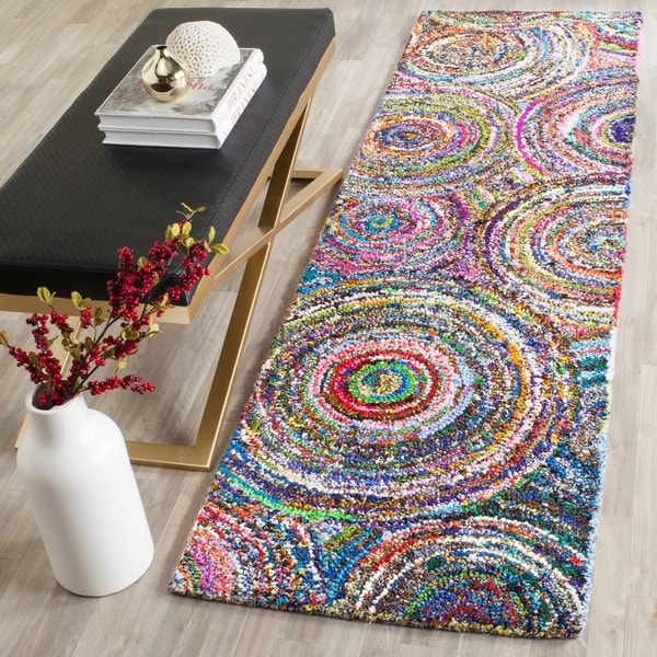 Safavieh Hand-Tufted Nantucket Multi Cotton Rug - 2'3 x 8'