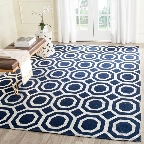 Safavieh Handmade Cedar Brook Navy/ Silver Jute Rug (7'3 x 9'3) - 7'3 x 9'3