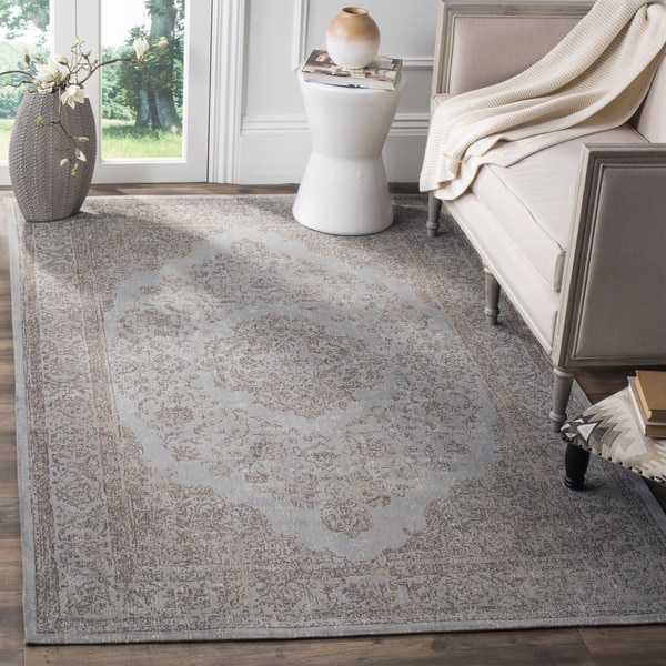 Safavieh Classic Vintage Grey Cotton Distressed Rug (8' x 11')