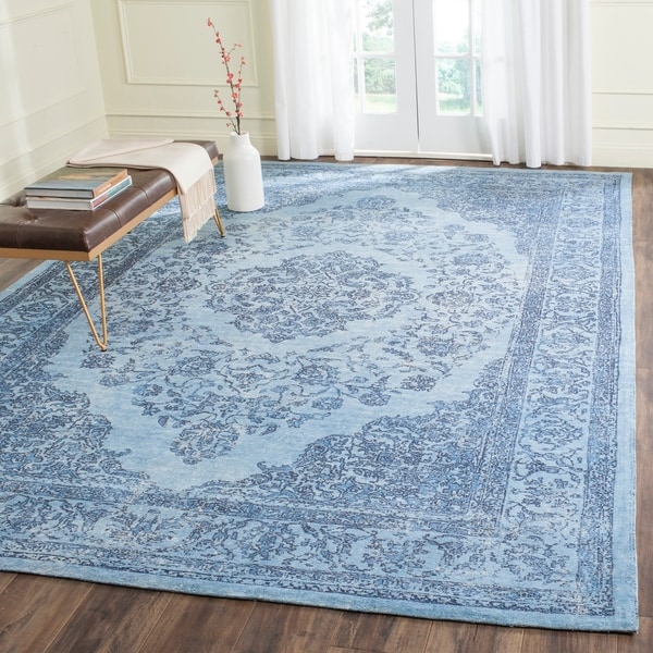 Shop Safavieh Classic Vintage Overdyed Blue Cotton ...