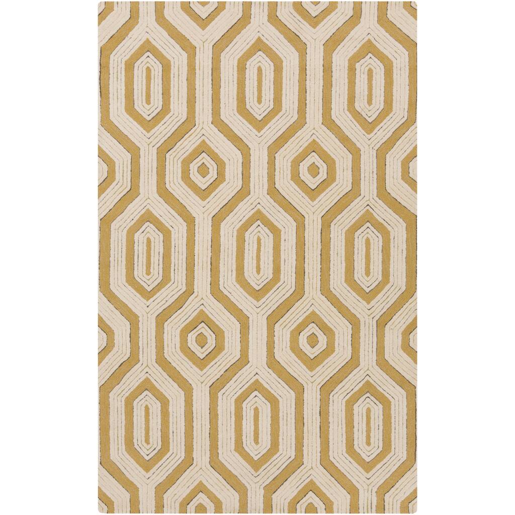Hand-Hooked Maldon Geometric Area Rug - 8' x 10'6"