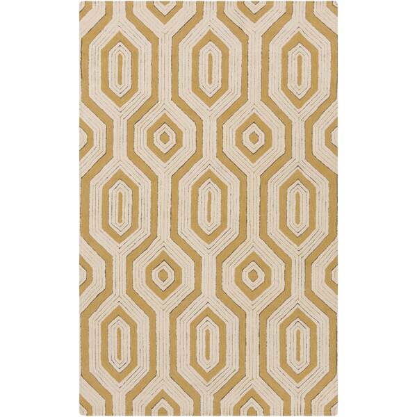Hand-Hooked Maldon Geometric Area Rug - 2' x 3'