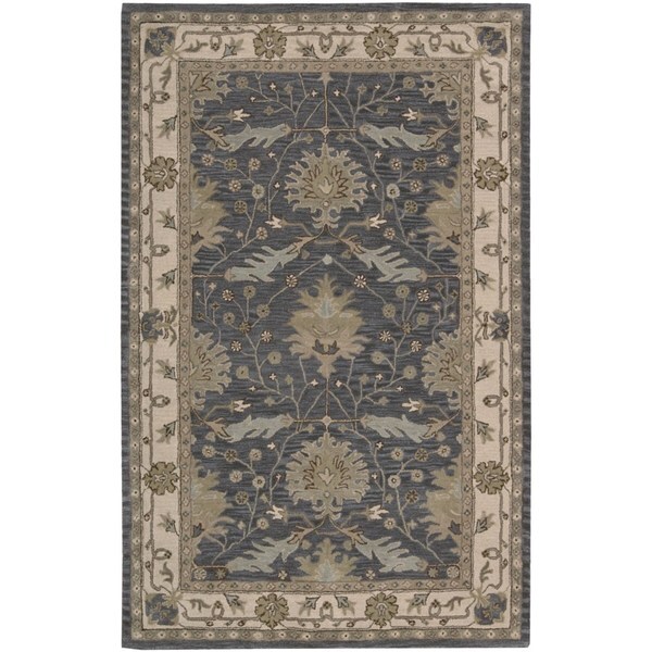 Rug Squared Worcester Blue Rug (3'6 x 5'6) - 3'6" x 5'6"