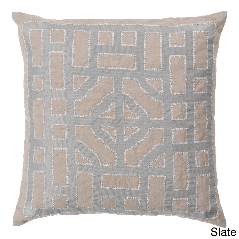 Decorative Felder 18-inch Poly or Feather Down Filled Throw Pillow