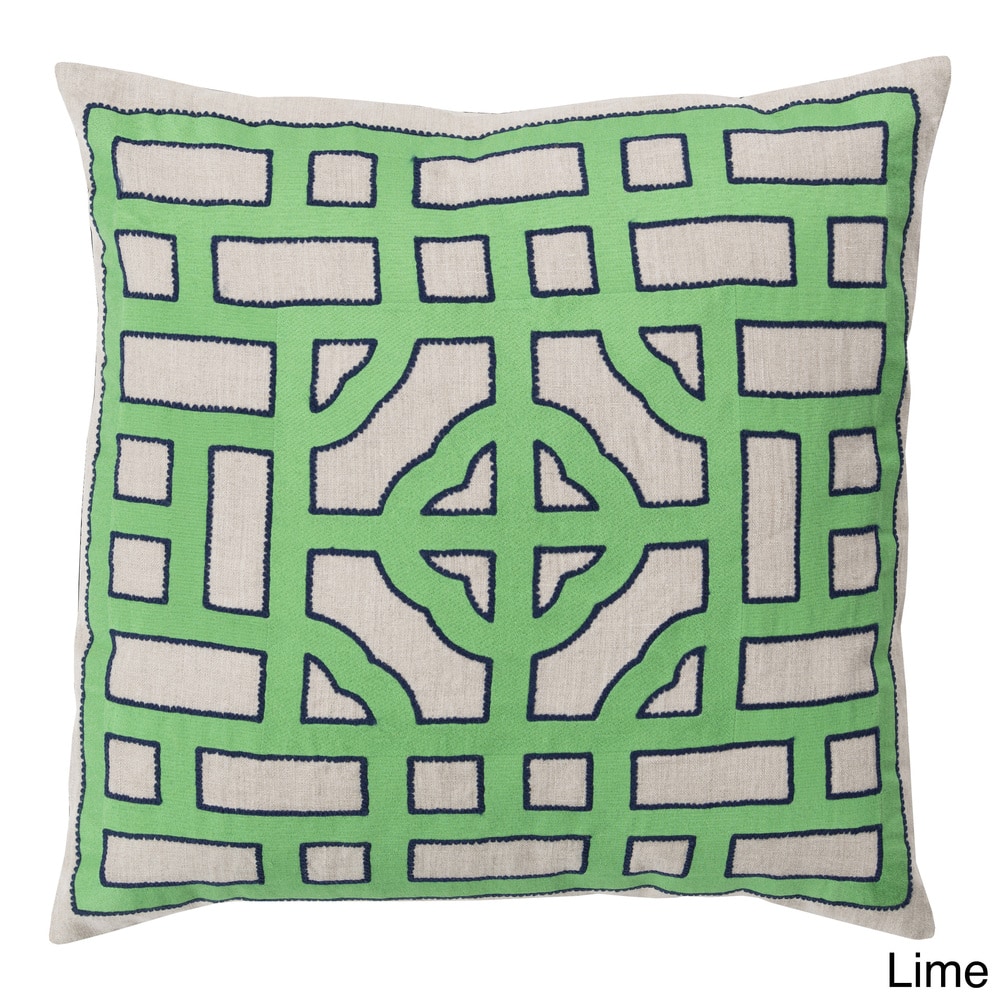 Decorative Felder 18-inch Poly or Feather Down Filled Throw Pillow