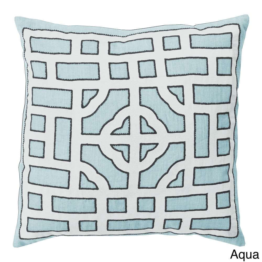 Decorative Felder 18-inch Poly or Feather Down Filled Throw Pillow