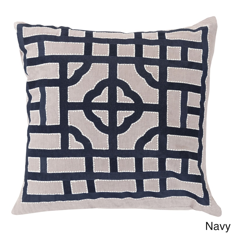 Decorative Felder 18-inch Poly or Feather Down Filled Throw Pillow