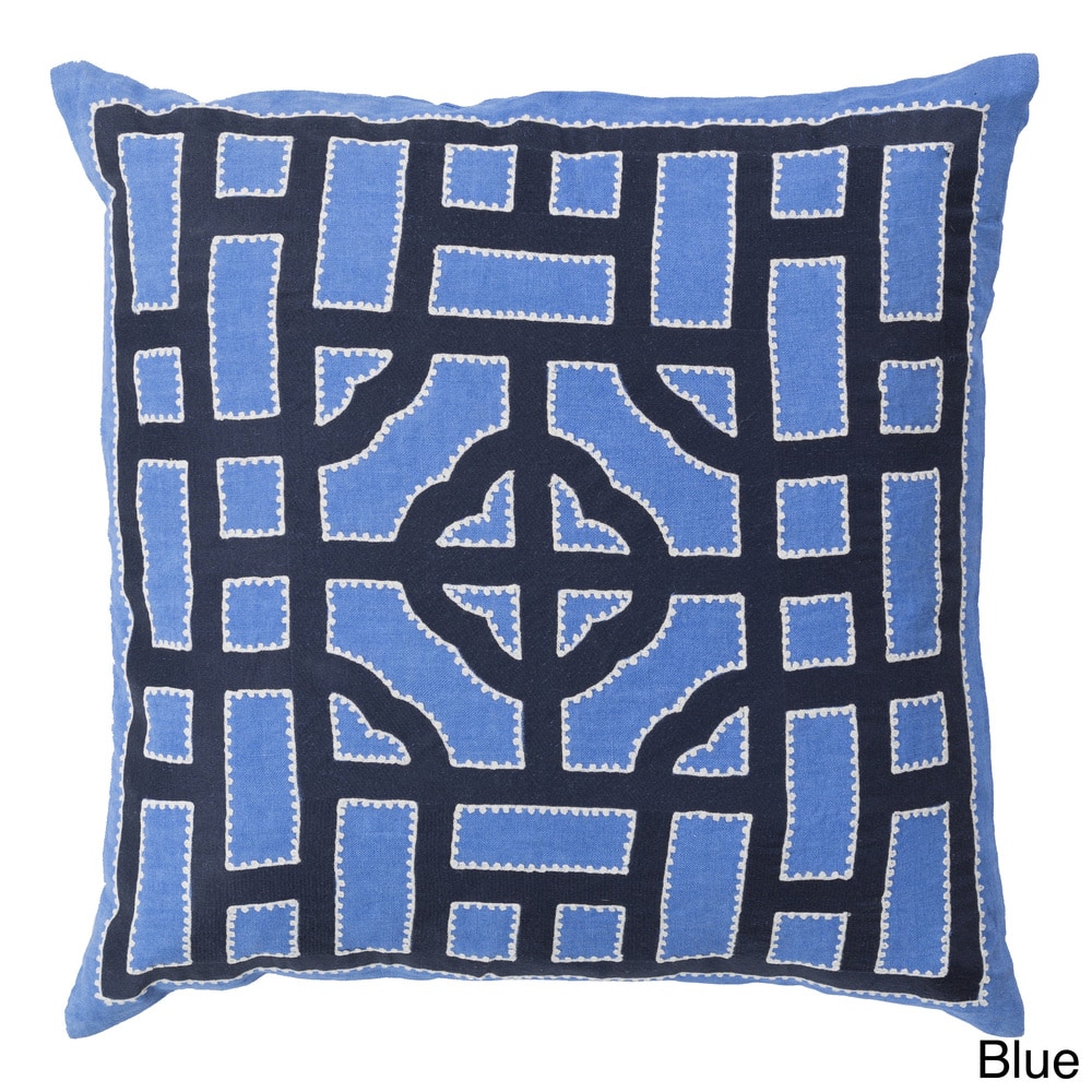 Decorative Felder 18-inch Poly or Feather Down Filled Throw Pillow