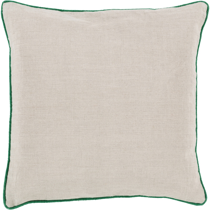 Decorative Kirwan 18-inch Poly or Feather Down Filled Throw Pillow - Down - Emerald