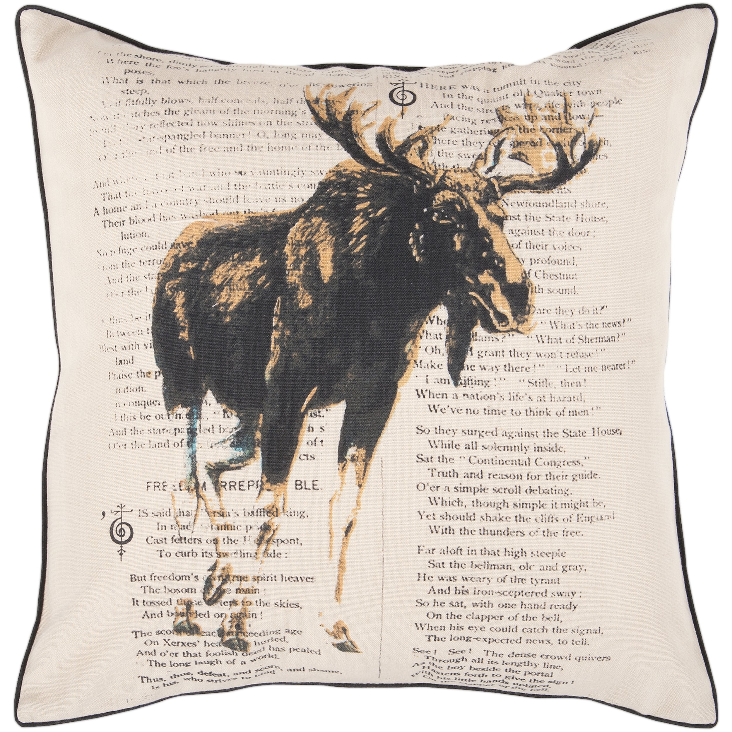 Decorative Hyde 18-inch Poly or Feather Down Filled Throw Pillow
