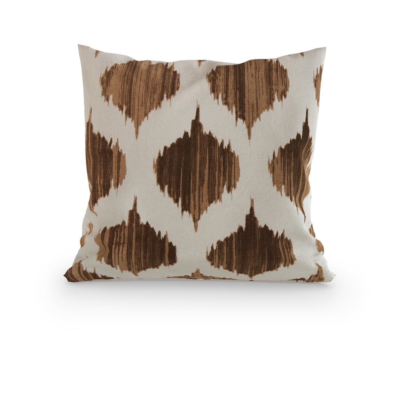 Porch & Den Denby Decorative 18-inch Throw Pillow - Down - Mocha
