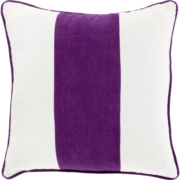 slide 2 of 3, Decorative Langton 18-inch Poly or Feather Down Filled Throw Pillow Down - Purple