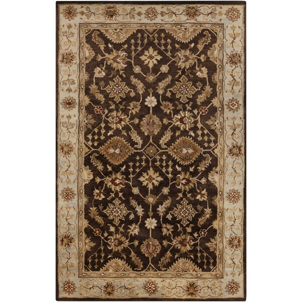 Hand-Tufted Brisa Border Wool Area Rug - 8' x 11'