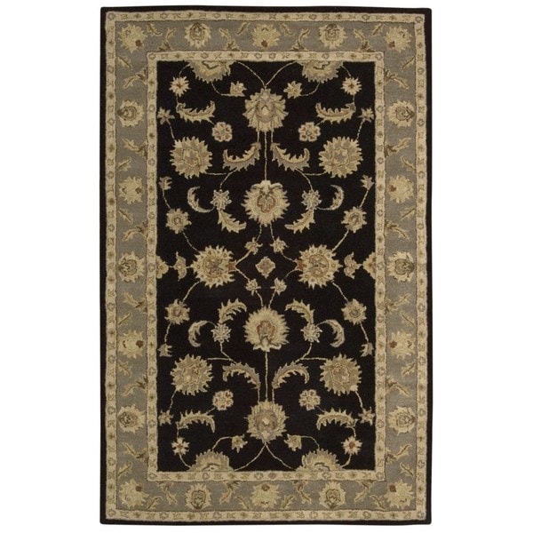 Rug Squared Worcester Black Rug (5' x 8') - 5' x 8'