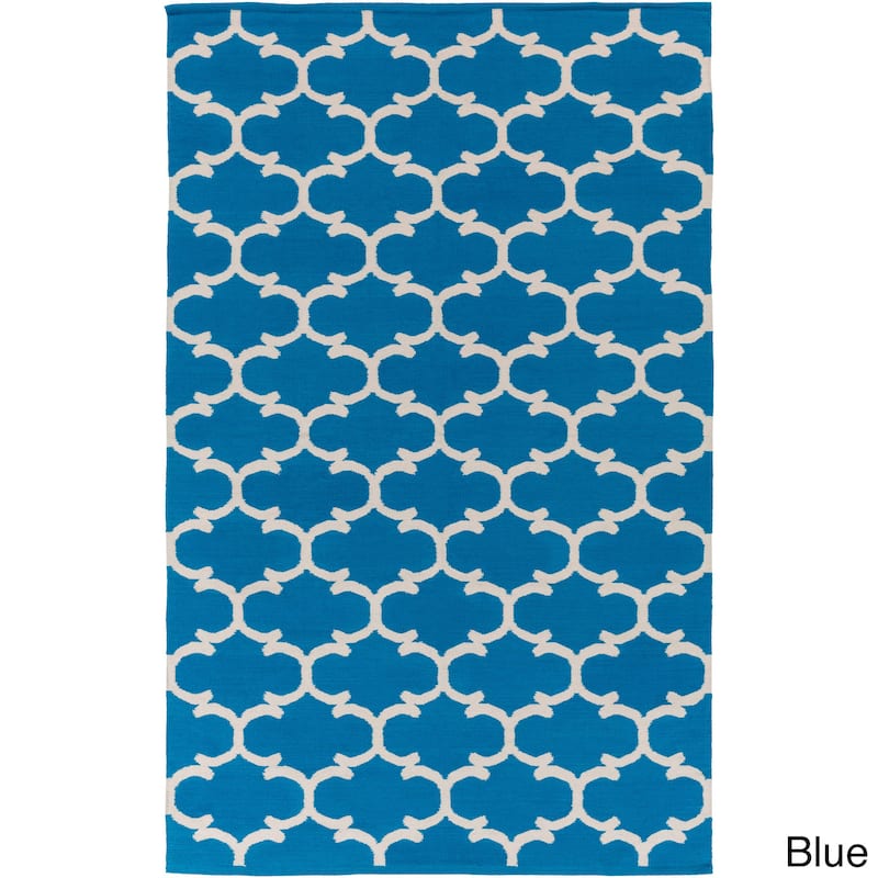 Flatweave Colne Moroccan Trellis Cotton Rug
