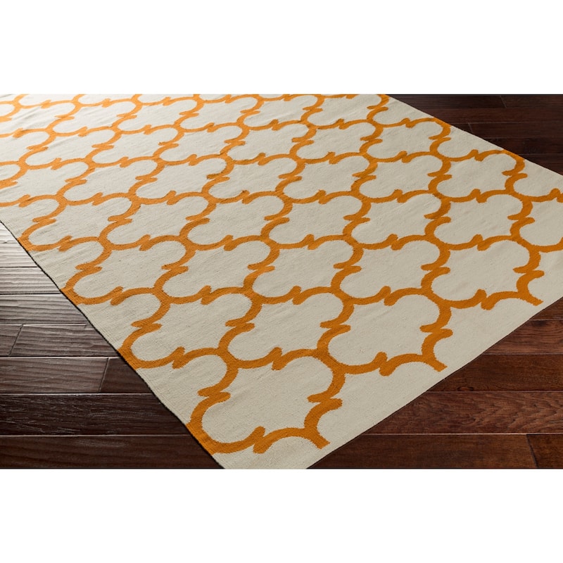 Flatweave Colne Moroccan Trellis Cotton Rug