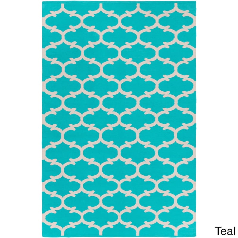 Flatweave Colne Moroccan Trellis Cotton Rug