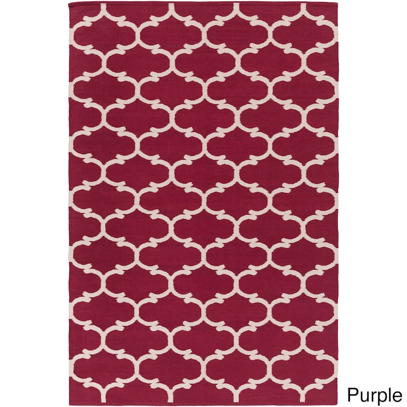 Flatweave Colne Moroccan Trellis Cotton Rug