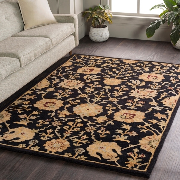 Hand-Tufted Amble Floral Wool Rug (5' x 8')