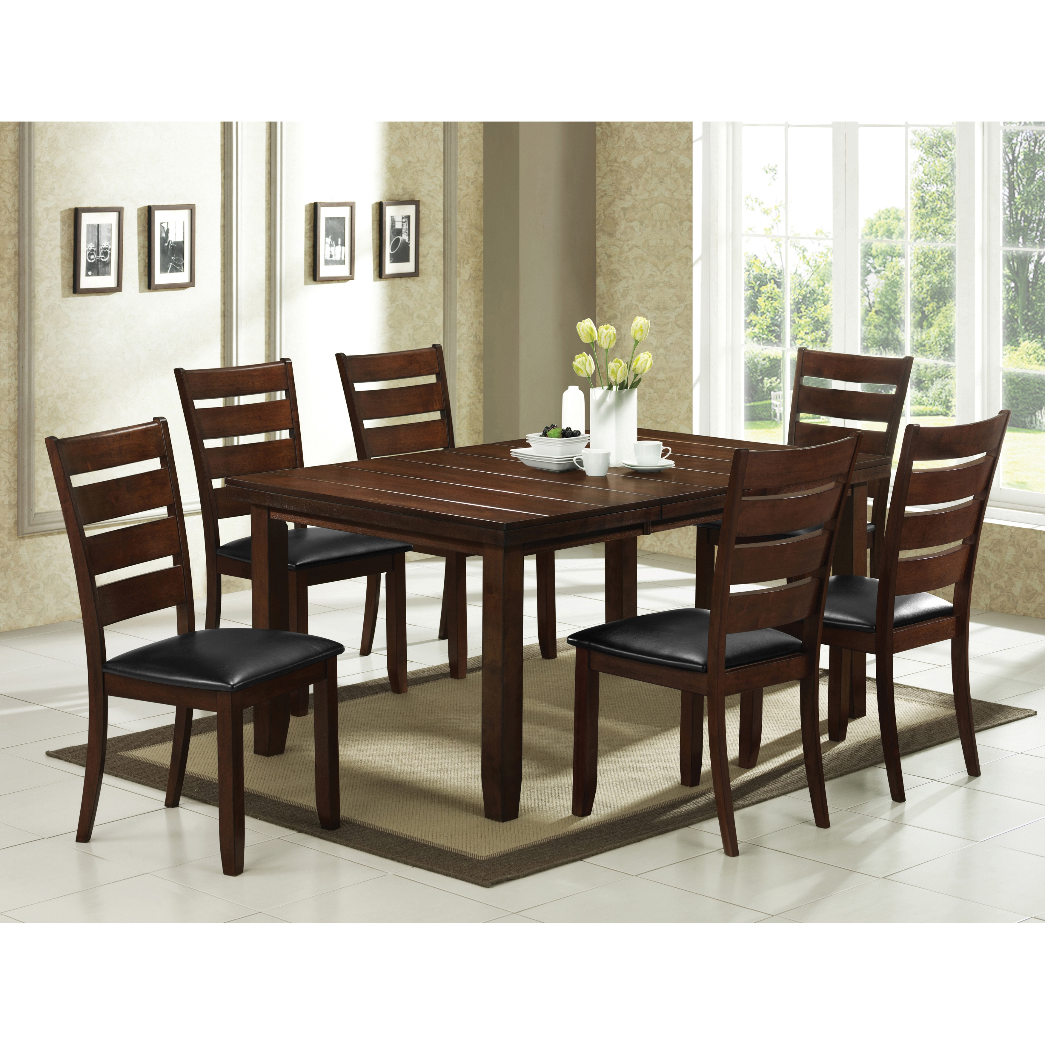 Art Van 7 Piece Edison Dining Room Set Overstock 9946906