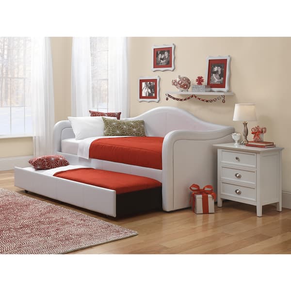 Art Van Brenton White Daybed With Trundle Overstock 9947434