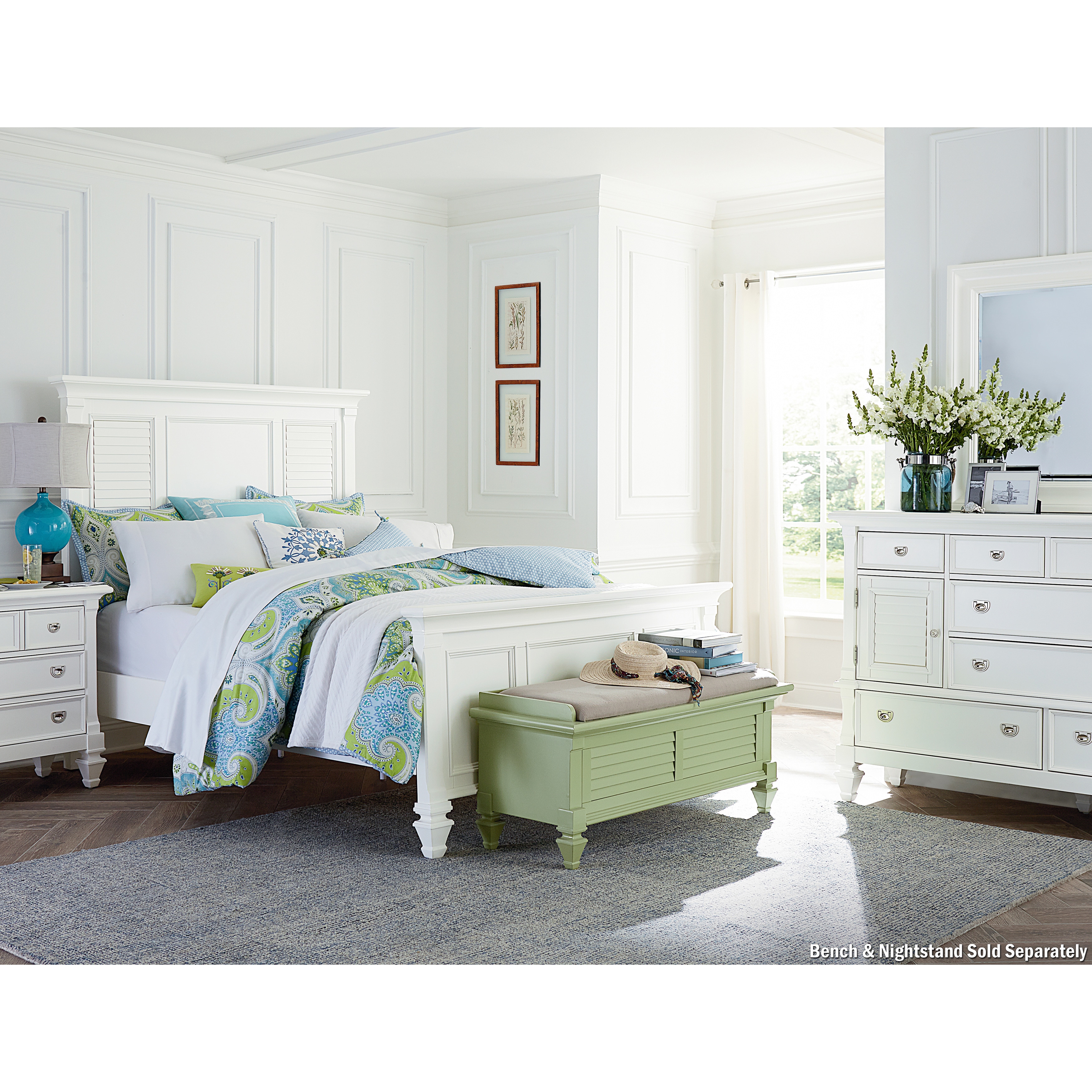 Art Van Breeze White 3 Piece Queen Bedroom Overstock 9947583